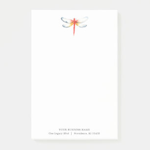 Post-it® Notes personnalisées sur l'aquarelle rouge dragoni