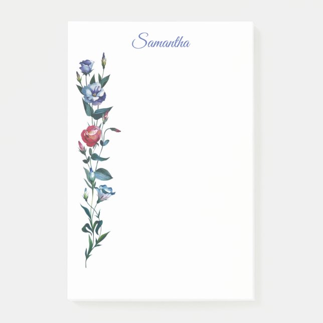 Post-it® Notes personnalisées sur les billets de fleurs (Devant)
