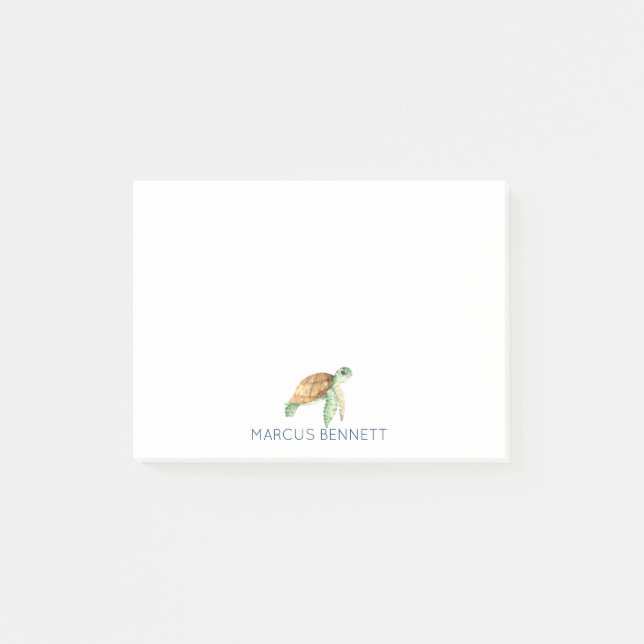 Post-it® Notes personnalisées | Tortue de mer (Devant)