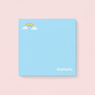 Post-it Notes personnalisés avec arc-en-ciel et no