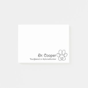 Post-it Notes personnalisés pour vétérinaires