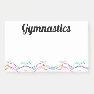 Post-it® Notes post-it 10" x 6" GYMNASTICS NOTES COLORÉES