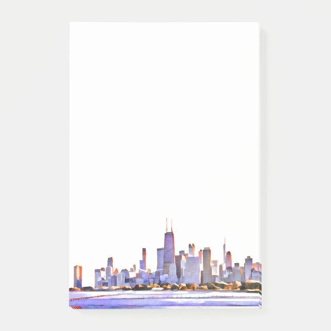Post-it® Notes post-it de Chicago Skyline (Devant)