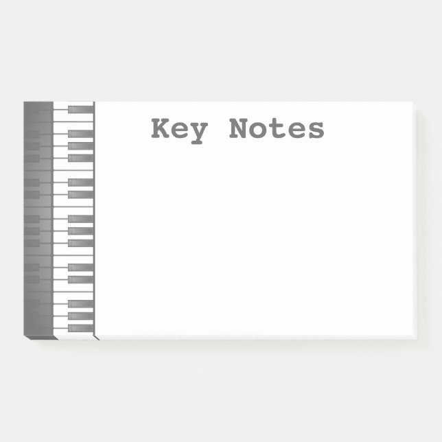 Post-it® Notes post-it de conception de clavier de piano (Devant)