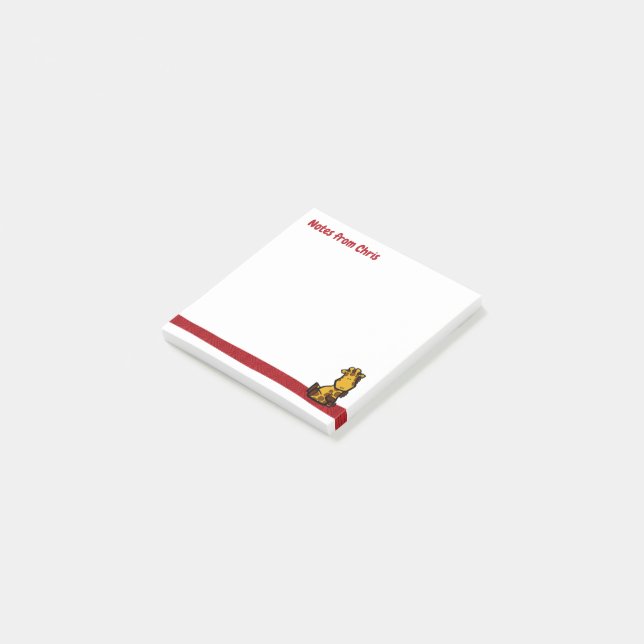 Post-it® Notes post-it de la girafe sauvage (Incliné)