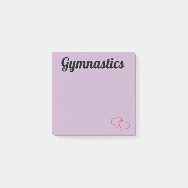 Post-it® Notes post-it de la gymnastique violette (Devant)