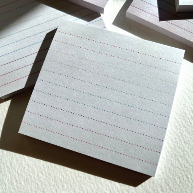 Post-it® Notes post-it de la règle de point Rainbow (RainbowRule dot lined notes from Joy Design.)