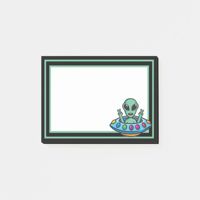 Post-it® Notes post-it de l'Alien spatial (Devant)