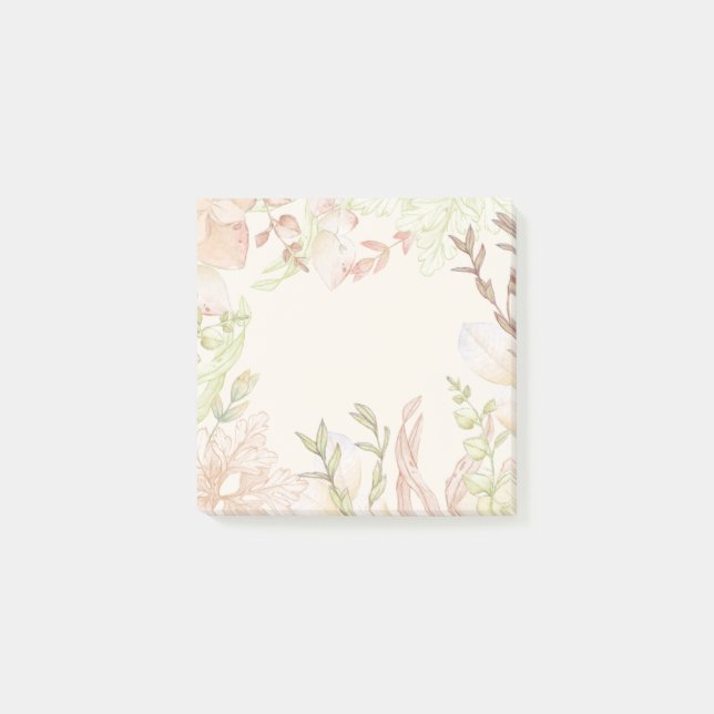Post-it® Notes post-it de l'aquarelle de fleurs (Devant)
