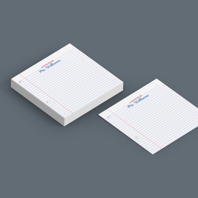 Post-it® Notes post-it de l'enseignant de la recherche en p (Créateur téléchargé)