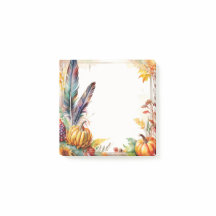 Notes post-it de récolte d'automne