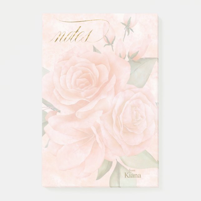 Post-it® Notes post-it de Roses Soft Blush ID828 (Devant)