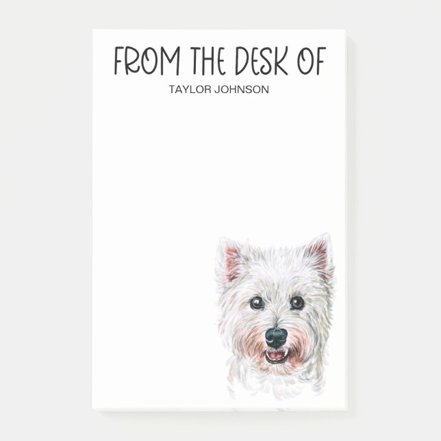 Post-it® Notes post-it de Westie Lover (Devant)