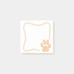 Post-it® Notes post-it du coeur du chien paw