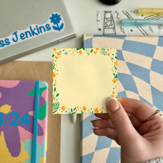 Post-it® Notes post-it du Motif de gribouillages floraux 7,