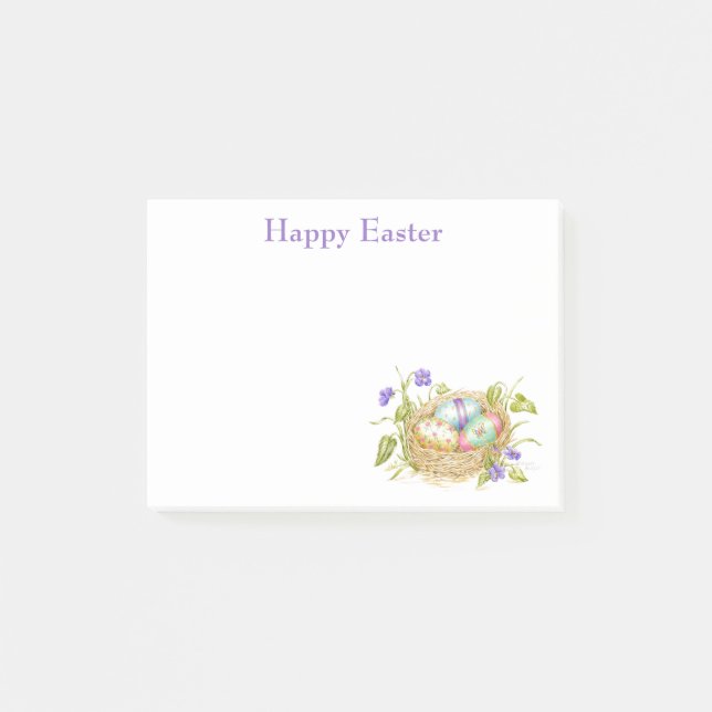 Post-it® Notes post-it du nid d'oeufs de Pâques (Devant)