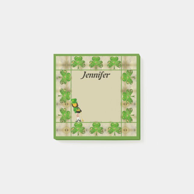 Post-it® Notes post-it du shamrock Leprechaun (Devant)