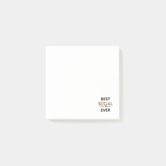 Post-it® Notes post-IT du travailleur social (Devant)