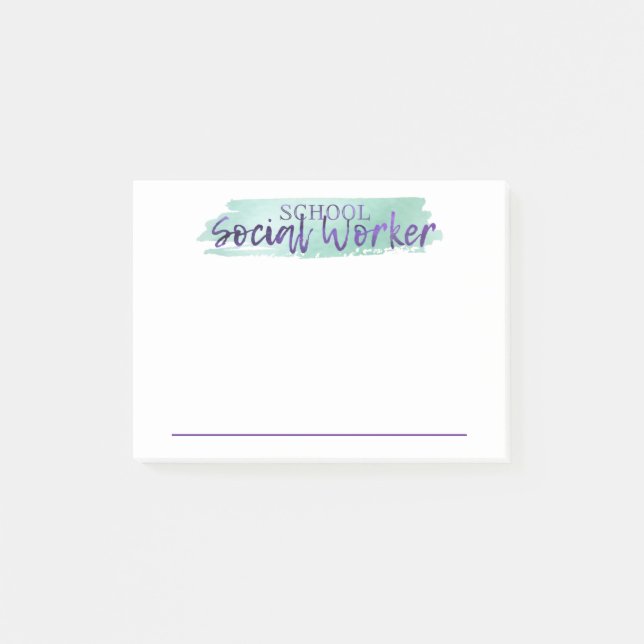 Post-it® Notes post-it d'un travailleur social scolaire (Devant)