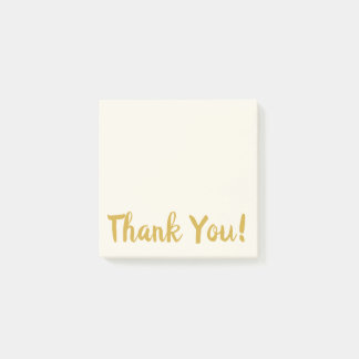 Post-it® Notes post-it en Merci simple beige et or