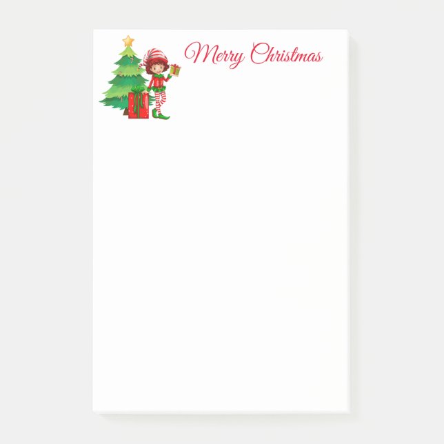 Post-it® Notes post-it-Notes des elfes de vacances (Devant)