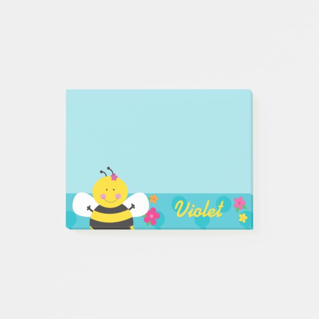 Post-it® Notes Post-it personnalisées de l'abeille mignonne (Devant)