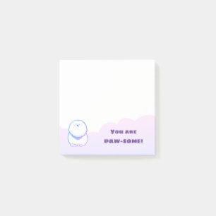 Post-it® Notes post-it pourpre Bichon-Frise Chien