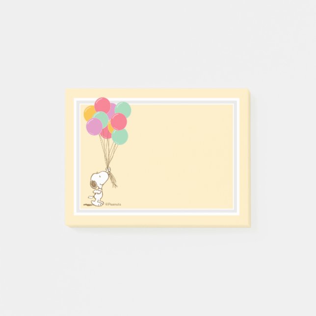 Post-it® Notes post-it Snoopy and Balloons (Devant)