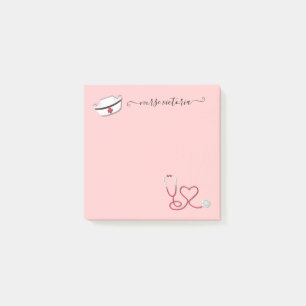 Post-it® Notes postales Médicales de l'infirmière rétro