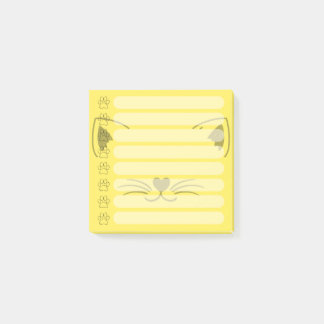 Post-it® Notes postales personnalisées de chats adorables