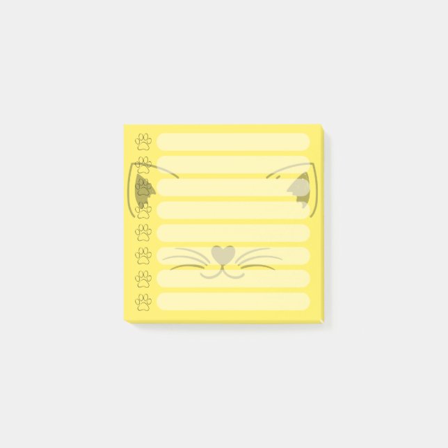 Post-it® Notes postales personnalisées de chats adorables (Devant)