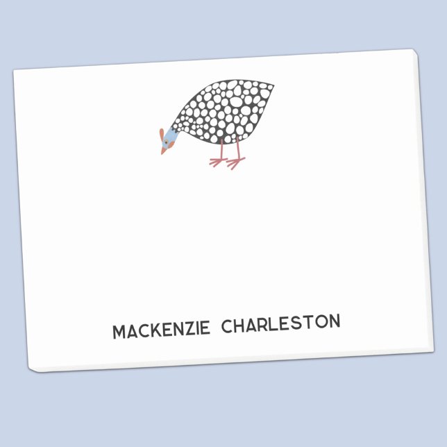 Post-it® Notes postales personnalisées de Guinée Fowl (Fun Guineafowl or Guineahen personalized post-it sticky notes)