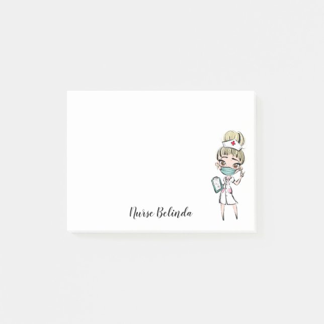 Post-it® Notes postales personnalisées de l'infirmière Médi (Devant)