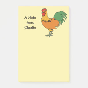Post-it® Notes postales personnalisées du coq