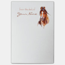 Notes postales personnalisées pour l'art du cheval