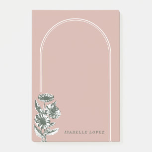 Post-it® Notes postales vintages Florales - Rose