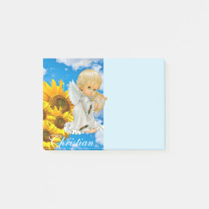 Post-it® Notes Poster Notes, Sunflower Baby Angel Floral