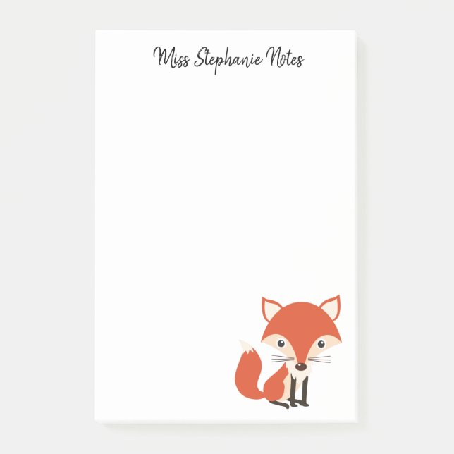 Post-it® Notes pour les notes de la publication Cute Fox po (Devant)