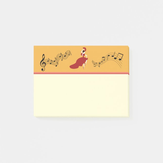 Post-it® Notes pour une danseuse flamenco (Devant)