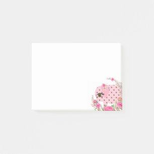Post-it® Notes Publier Notes, Eléphant rose Floral