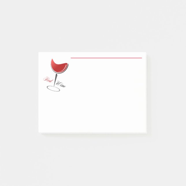 Post-it-Notes-Red Wine Post-it-Notes Post-it Klebezettel (Vorderseite)