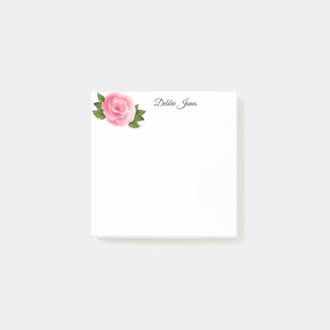 Post-it-Notes-rosa Rose Post-it Klebezettel (Vorderseite)