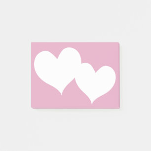 Post-it® Notes rose de deux coeurs