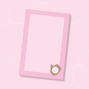 Post-It Notes Rose Fille Softball et Gant