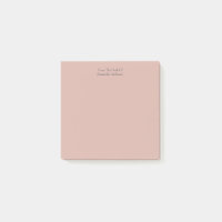 Post-It Notes rose poudré personnalisés