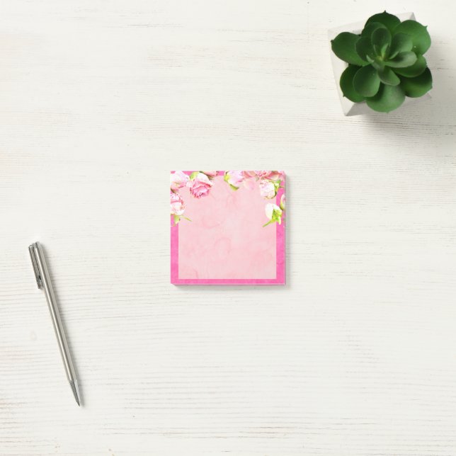 Post-It Notes Roses Roses et Blancs (Bureau)