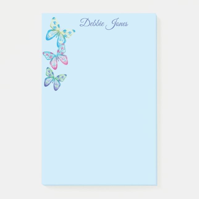 Post-it-Notes-Schmetterlinge Post-it Klebezettel (Vorderseite)