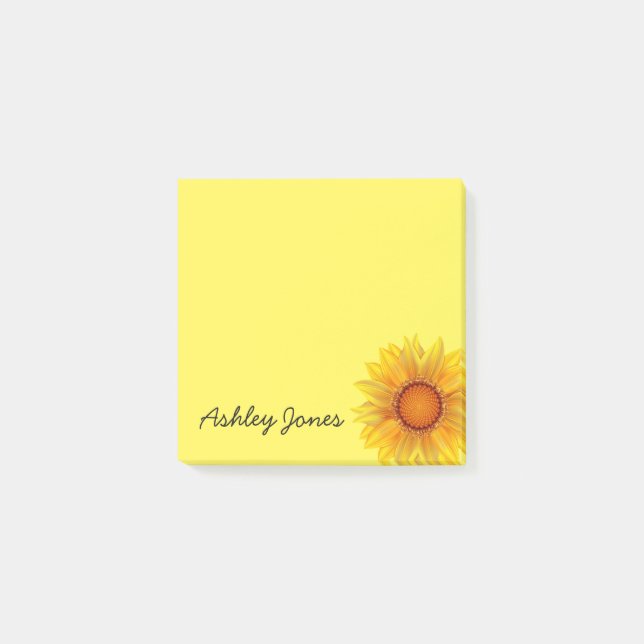 Post-it-Notes-Sonnenblume Post-it Klebezettel (Vorderseite)