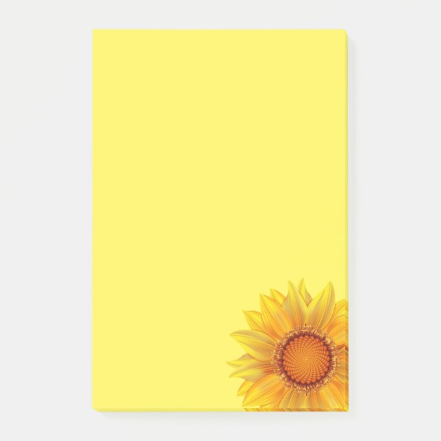 Post-it-Notes-Sonnenblume Post-it Klebezettel (Vorderseite)