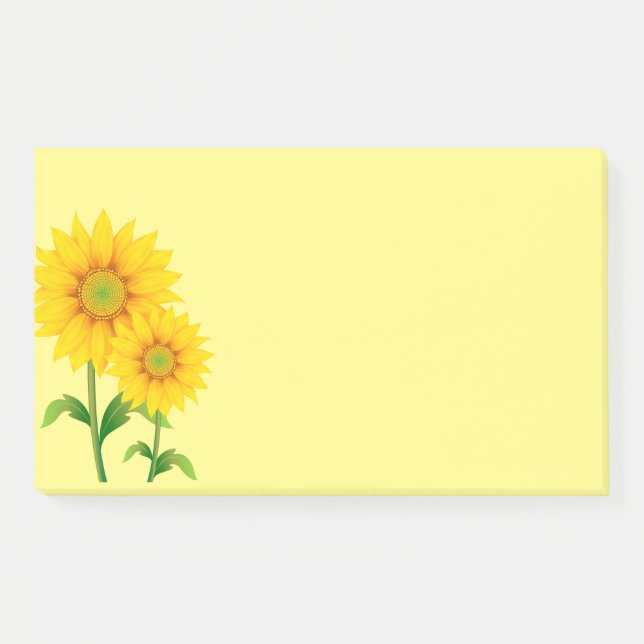 Post-it-Notes-Sonnenblumen Post-it Klebezettel (Vorderseite)